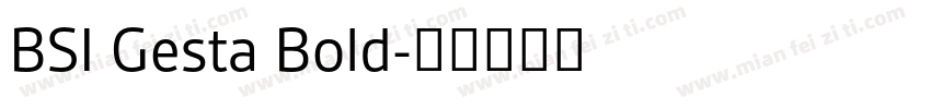 BSI Gesta Bold字体转换